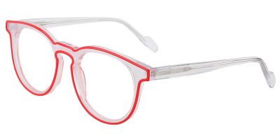 Prescription Glasses 21247 Red Clear