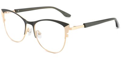 Cat Eye Prescription Glasses 23107 Gold