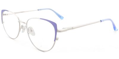Cat Eye Prescription Glasses 23131 Purple