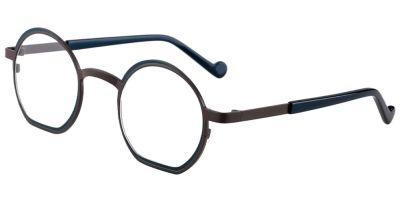 Round Prescription Glasses 23215 Gray