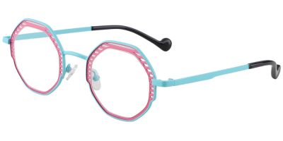 Prescription Glasses 23227 Pink Blue