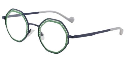 Prescription Glasses 23227 Green Black