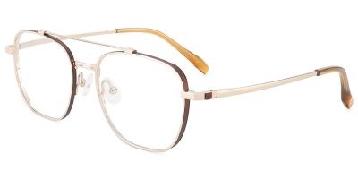 Prescription Glasses 26032 Brown Gold