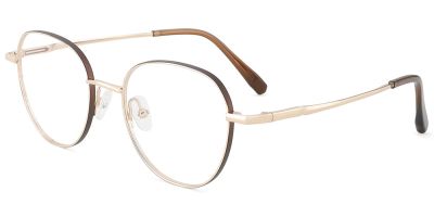 Titanium Prescription Glasses 26034 Gold