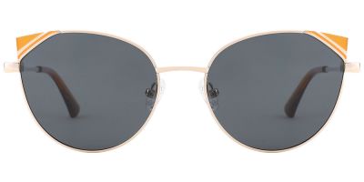 Cat Eye Prescription Sunglasses 29046 Yellow Gold
