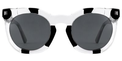 Prescription Sunglasses 29057 White Black