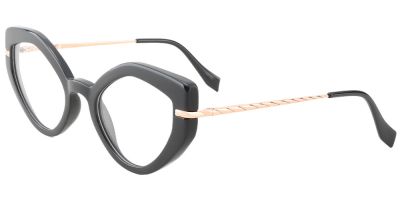 Cat Eye Prescription Glasses 35008 Black
