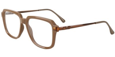 Square Prescription Glasses 35011 Brown