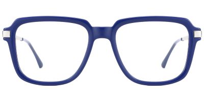 Square Prescription Glasses 35011 Blue