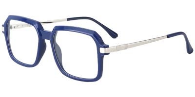 Square Prescription Glasses 35012 Blue