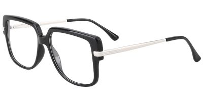 Square Prescription Glasses 35015 Black