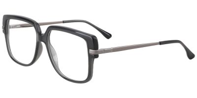 Square Prescription Glasses 35015 Black Gray