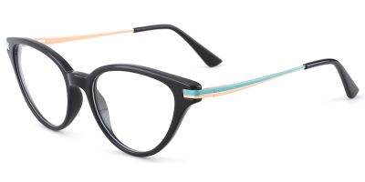 Cat Eye Prescription Glasses 35020 Black