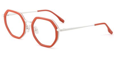 Prescription Glasses 35028 Orange White