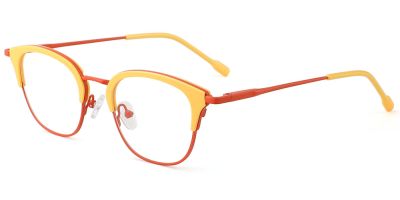 Prescription Glasses 35030 Yellow & Red