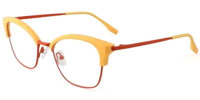 Cat Eye Prescription Glasses 35039 Yellow