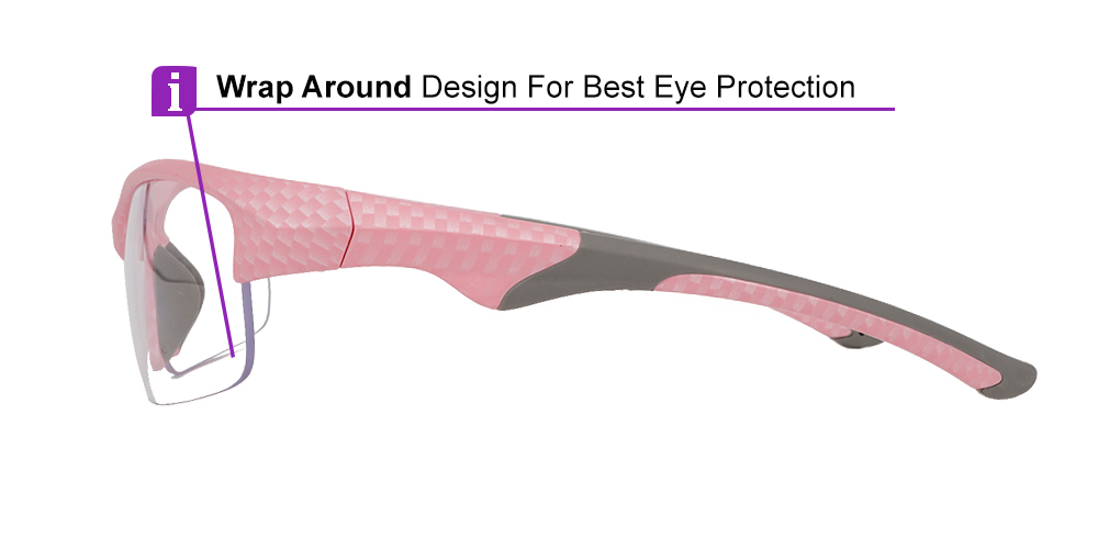 F0285 Prescription Safety Glasses Pink