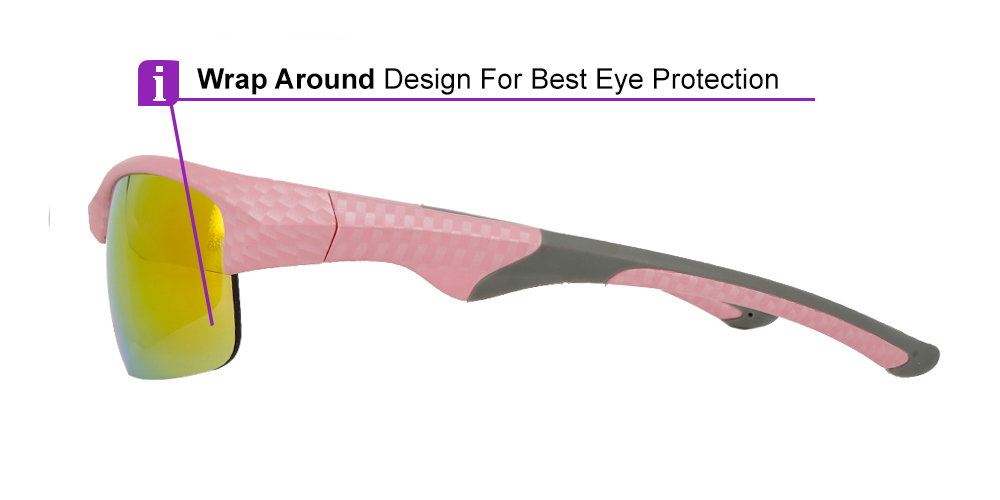 F0285 Prescription Sports Glasses & Sunglasses Pink