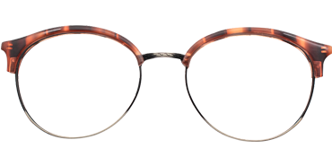 Titanium Prescription Glasses 26036 Gold Brown