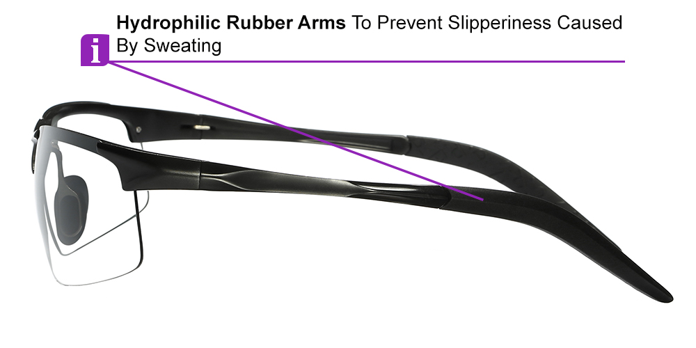 GM231 Prescription Sports Glasses Black