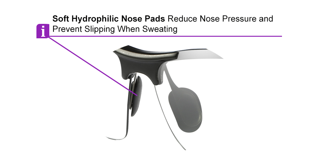 GM231 Prescription Sports Glasses Black