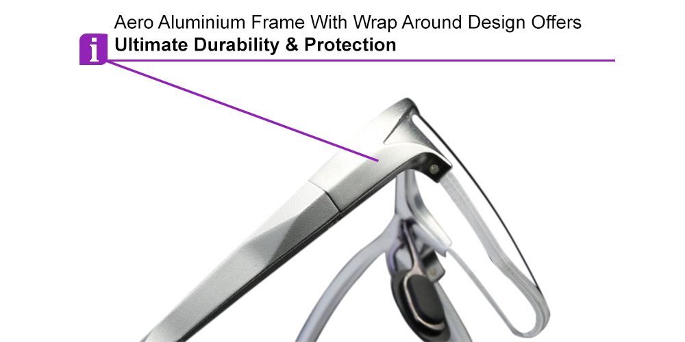 GM229 Prescription Sports Glasses Silver