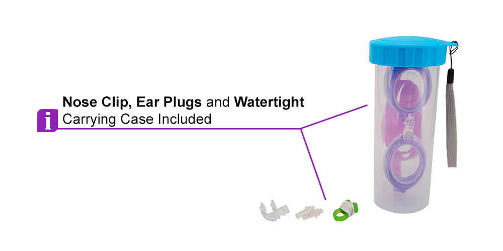 OS 2988 Prescription Swimming Goggles Purple