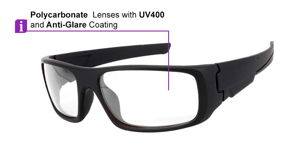 ss327 Prescription Safety Glasses Black