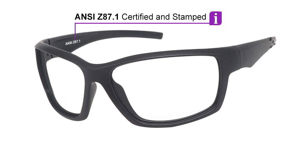 J068 Prescription Safety Glasses - ANSI Z87.1 Certified