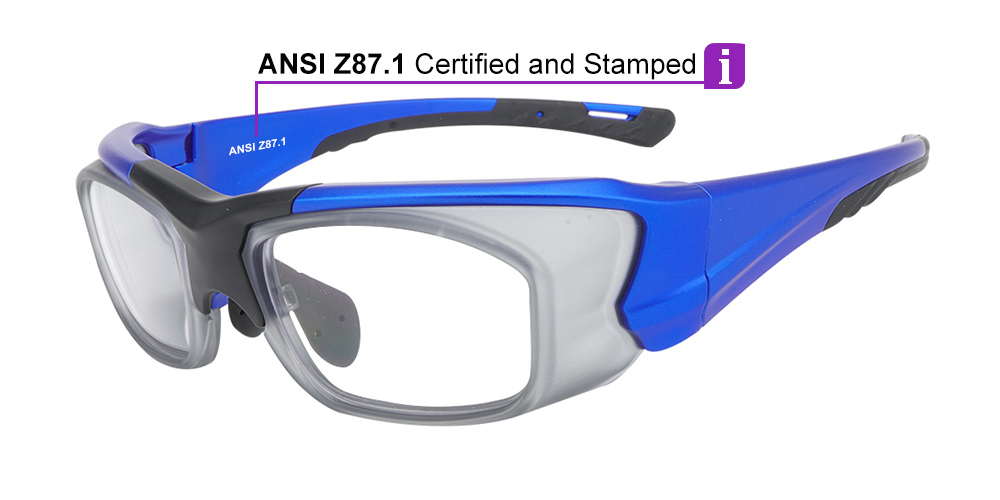 J129 Prescription Safety Glasses Blue