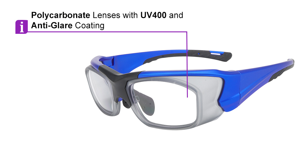 J129 Prescription Safety Glasses Blue