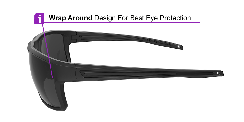 KA0102 Black Prescription Sports Sunglasses