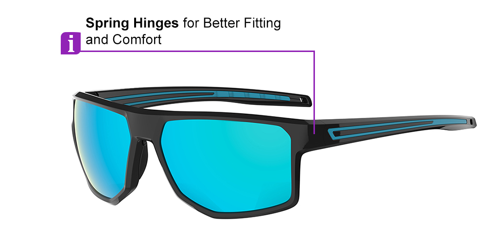 KA0102 Blue Prescription Sports Sunglasses