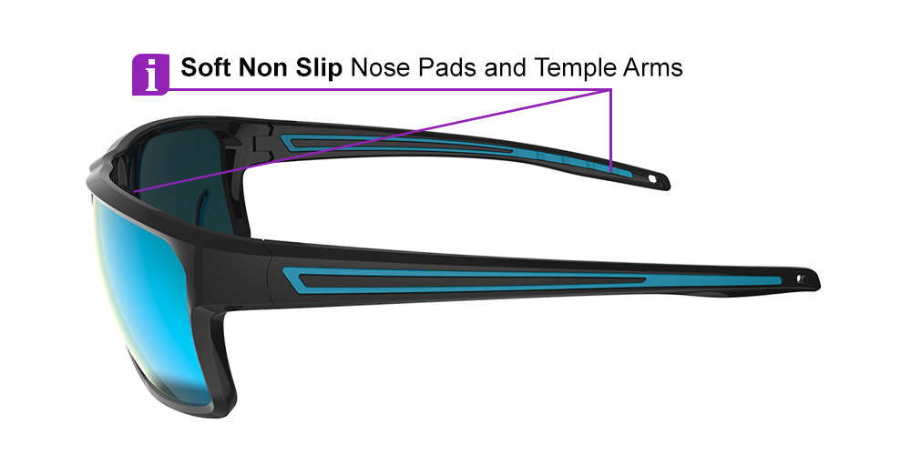 KA0102 Blue Prescription Sports Sunglasses