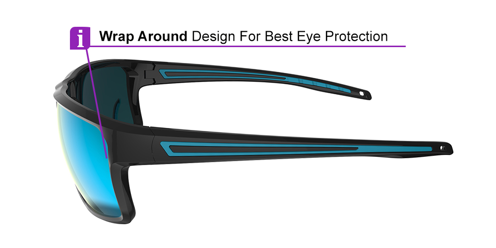 KA0102 Blue Prescription Sports Sunglasses