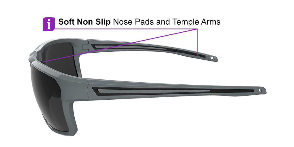 KA0102 Gray Prescription Sports Sunglasses