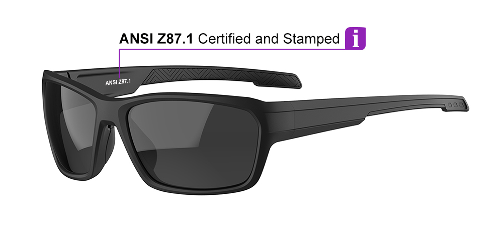 KA0203 Black Prescription Sports Safety Sunglasses
