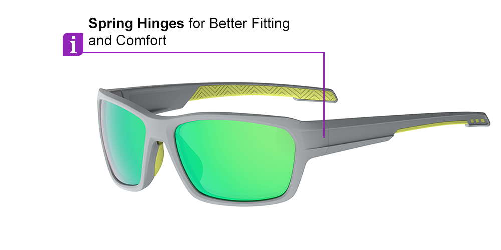 KA0203 Gray Prescription Sports Safety Sunglasses