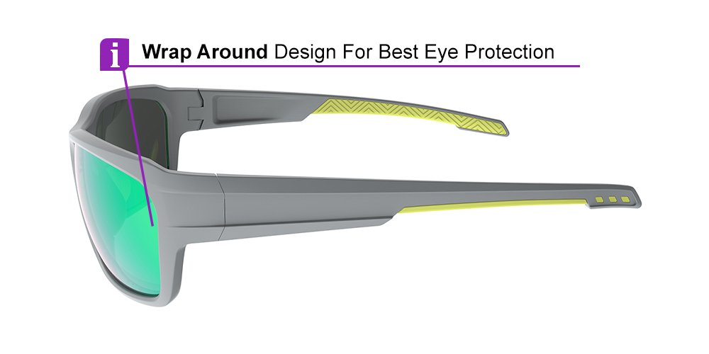 KA0203 Gray Prescription Sports Safety Sunglasses