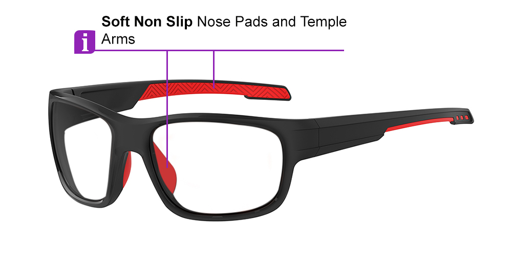 KA0204 Prescription Sports Sunglasses Black