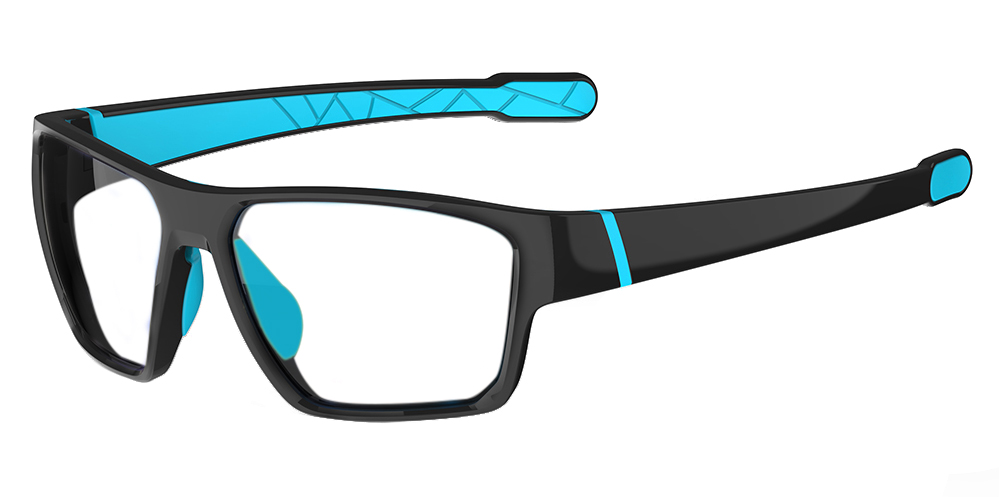 KA0408 Prescription Safety Glasses Black Blue
