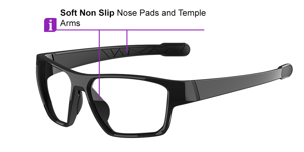 KA0408 Prescription Sports Sunglasses Black