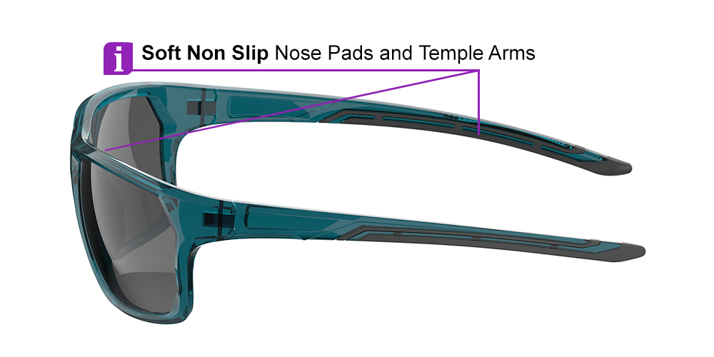 KA0510 Blue Prescription Sports Sunglasses