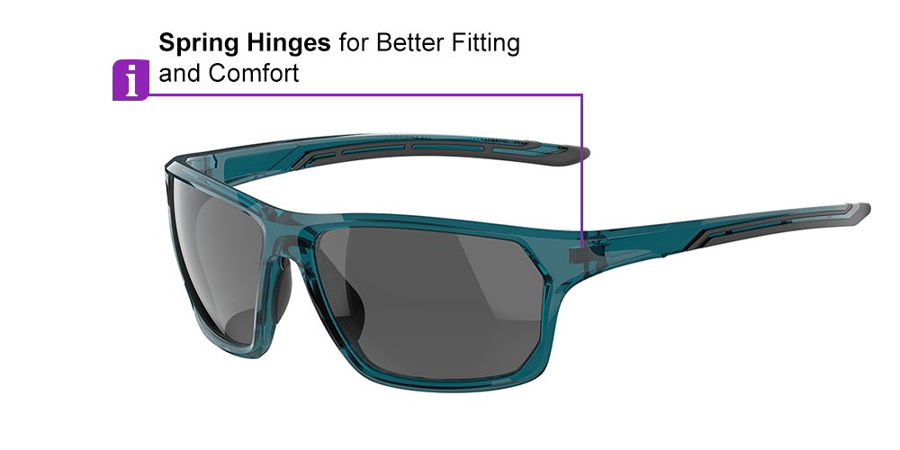 KA0510 Blue Prescription Sports Sunglasses