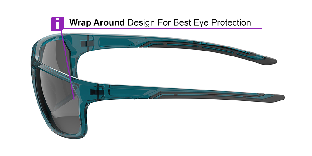 KA0510 Blue Prescription Sports Sunglasses