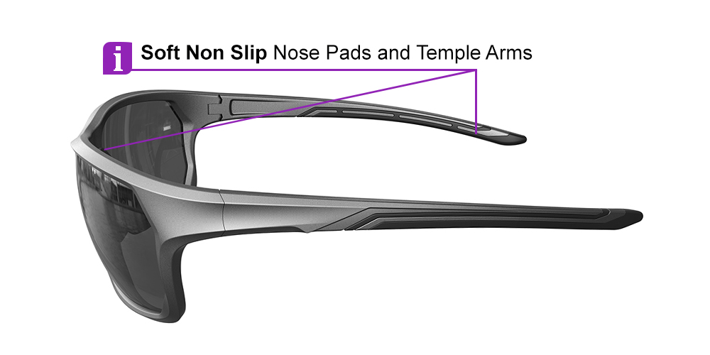 KA0510 Silver Prescription Sports Sunglasses