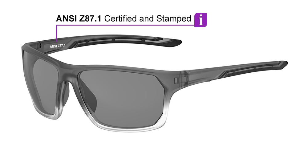 KA0510 Gray Prescription Sports Sunglasses