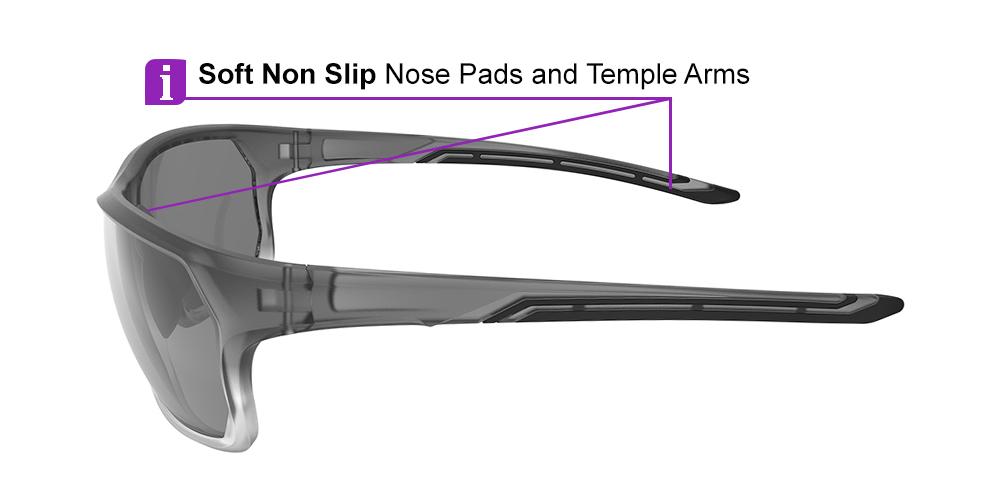 KA0510 Gray Prescription Sports Sunglasses