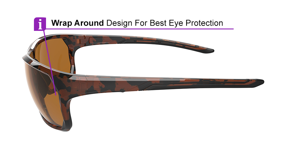 KA0510 Demi Amber Prescription Sports Sunglasses