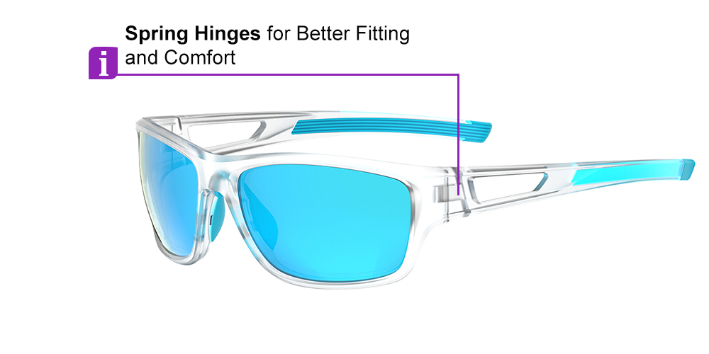 KA0611 Clear Prescription Sports Sunglasses